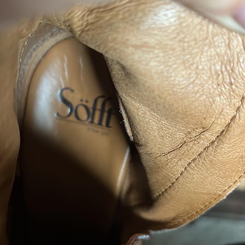 Sofft all leather tobacco, brown ankle boot - Picture 6 of 7